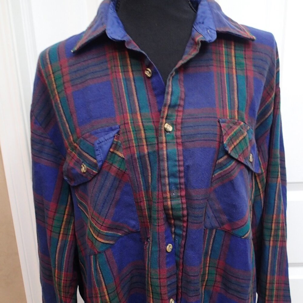 Midwest Company Men's Button Up Shirt Size Large  16-16 1/2